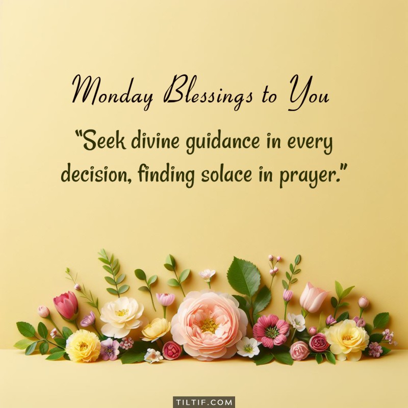 Seek divine guidance in every decision, finding solace in prayer.