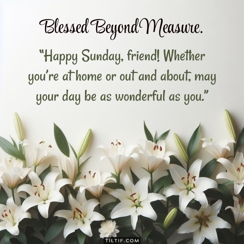 Happy Sunday, friend! Whether you’re at home or out and about, may your day be as wonderful as you.