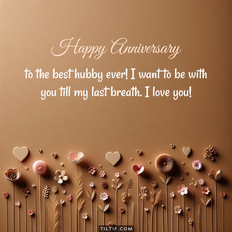 Happy anniversary to the best hubby ever! I want to be with you till my last breath. I love you ❤️