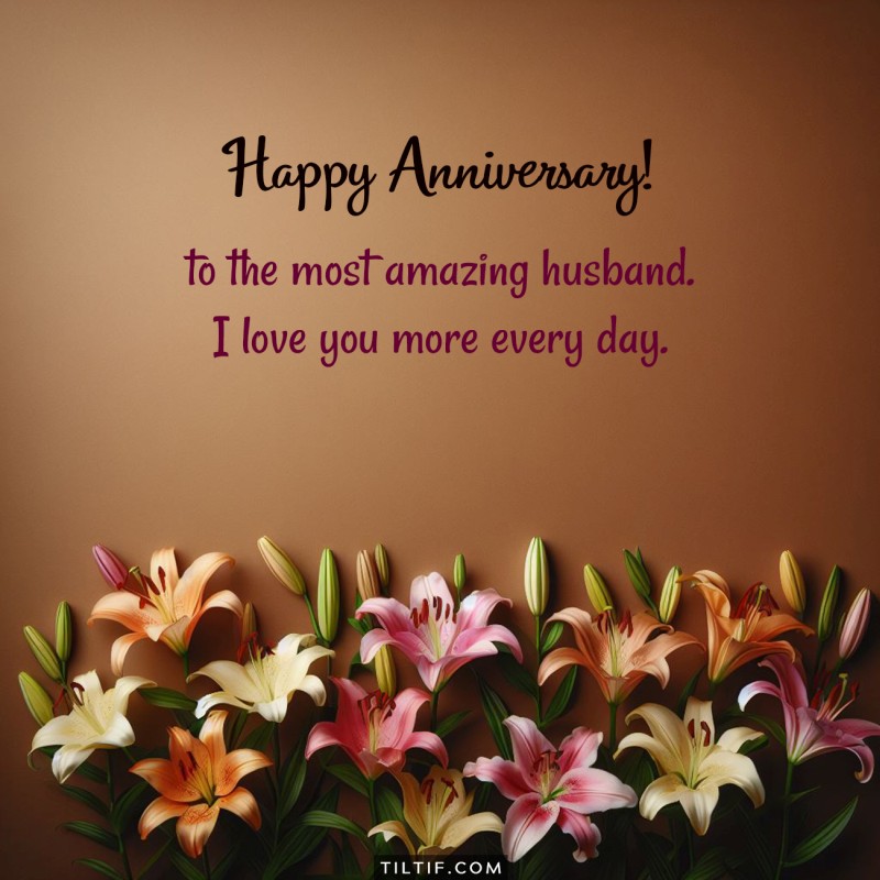 Happy anniversary to the most amazing husband. I love you more every day.